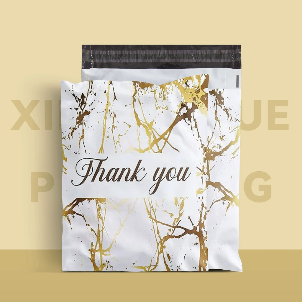 100PCS 9.8x13in Poly Mailer Adhesive Envelope Bag DIY Women Girl's Gifts Wedding Anniversary Plastic Mailing Packaging Pouches