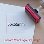 Personalized Logo and Text Self Inking Stamp Custom Your Own Design Company Logo Customized Photosensitive Seal Ink Stamp