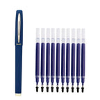 Baoke 0.5/0.7/1.0mm Large Capacity Signature Set Antibacterial Pen Black Carbon Office Neutral Roller Ball Pen Business Refill