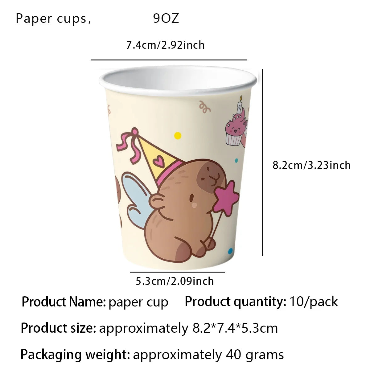 Birthday Decoration Capybara Birthday Invitation Card Cup Tablecloth Plate Napkin Poster Baby Shower Birthday Girl Party Favors