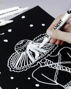 1/3/6Pcs White Marker Pens Acrylic Paint Pen for Rock Ceramic Glass Tire Metal Canvas Waterproof Painting White Marker