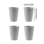 4/16Pcs Wheat Straw Tableware Set Eco Friendly Unbreakable Dinnerware Kitchen Cutlery Kids Dishes Eating Cutlery Camping