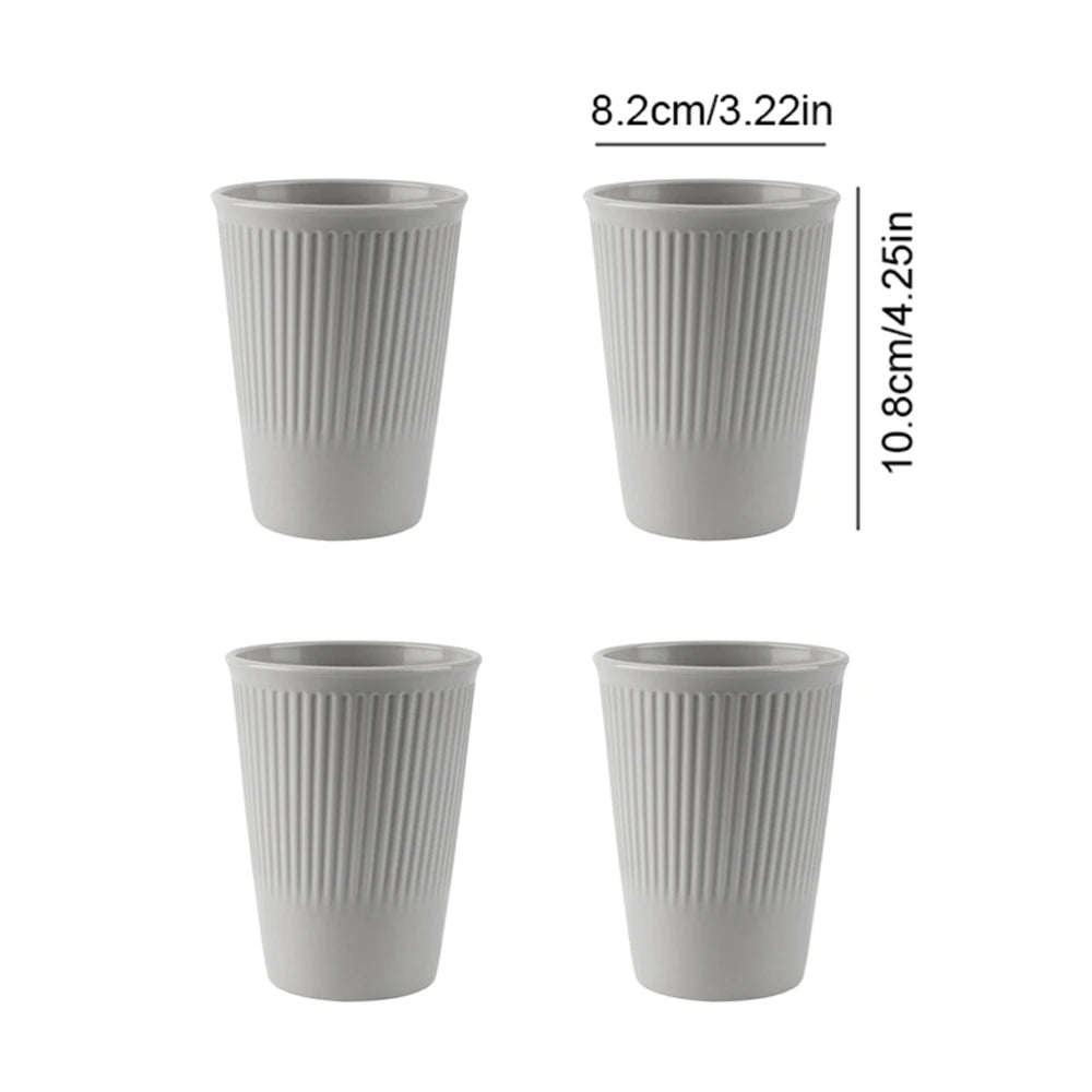 4/16Pcs Wheat Straw Tableware Set Eco Friendly Unbreakable Dinnerware Kitchen Cutlery Kids Dishes Eating Cutlery Camping