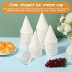 200Pcs Ice Cream Cone Paper Cover Single Use Paper Cone Cup Birthday Party Decor Dog Skye Disposable Tableware Cup Plate