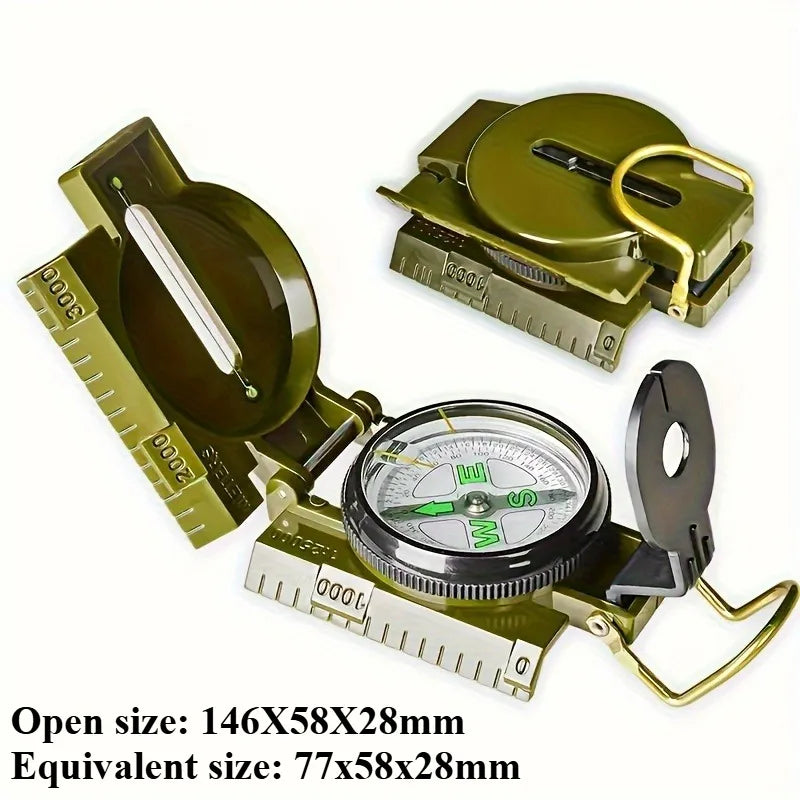 Outdoor Waterproof Compass Portable High Precision Compass Outdoor Gadget Sports Hiking Camping Navigation Survival Tool