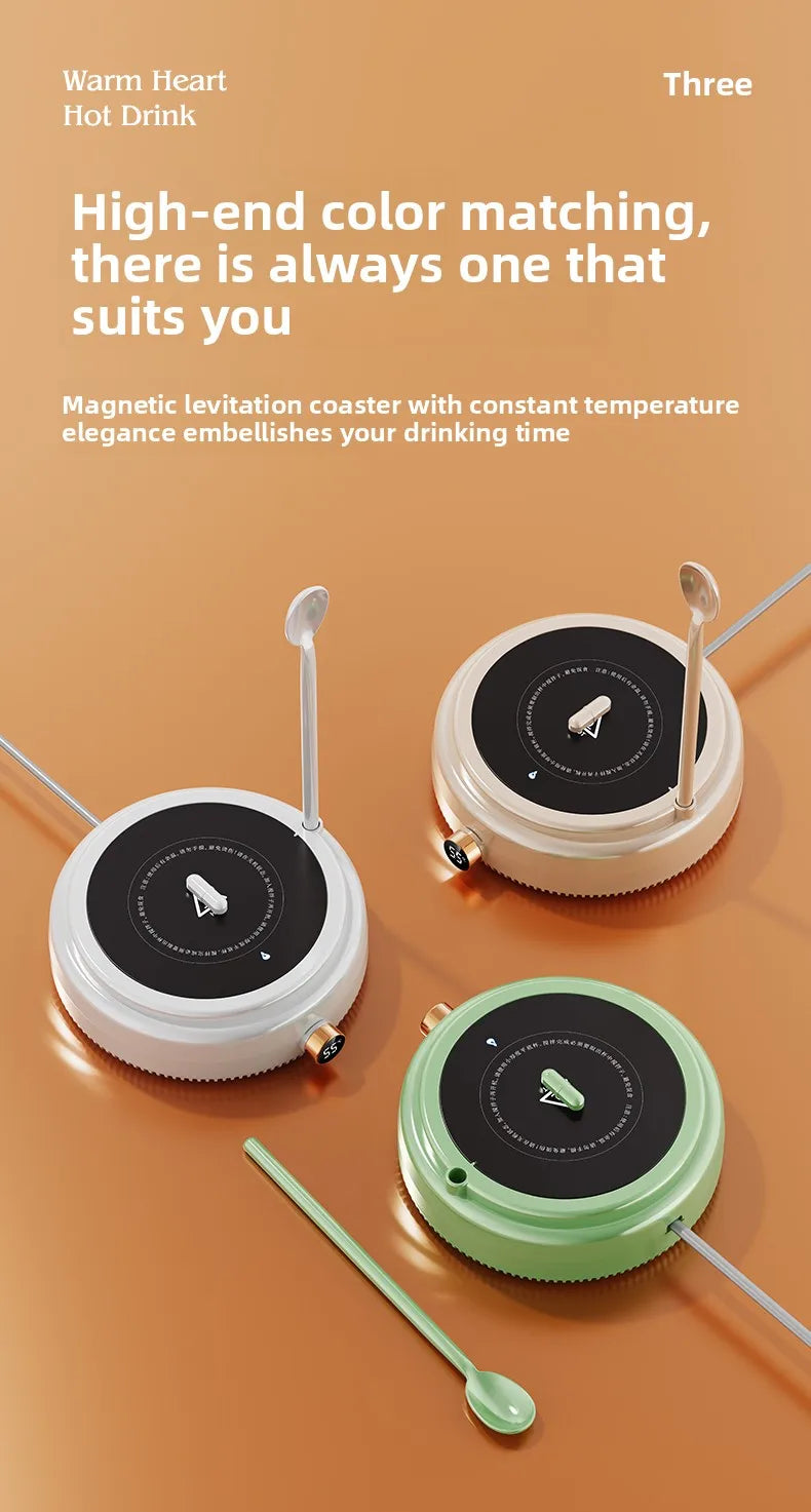 Automatic Stirring Cup Portable Electric Mixing Coffee Cup Office Mug Maglev Milk Shaker Kitchen Supplies with Spoon