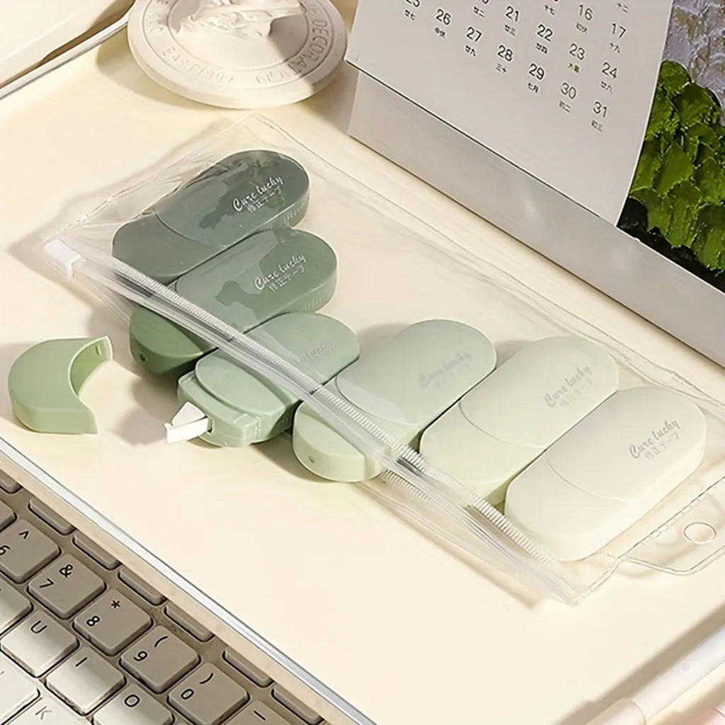 6pcs/set Correction Tape Cute Portable and Compact Belt With Affordable Set Stationery Back to School Office Supplies