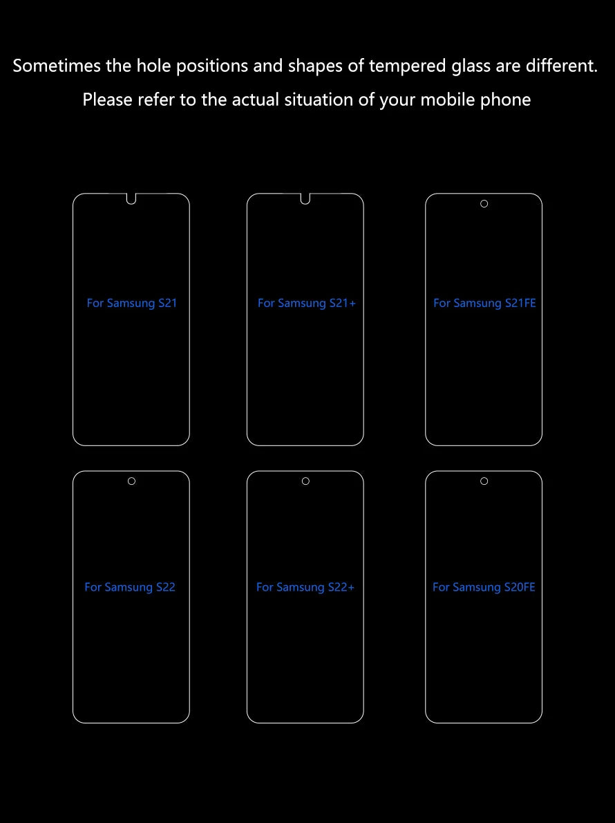 2PCS Tempered Glass For Samsung Galaxy S21 S22 S23 Plus S24 FE S25 S26 Ultra S25edge Screen Protector Fingerprint Unlocking
