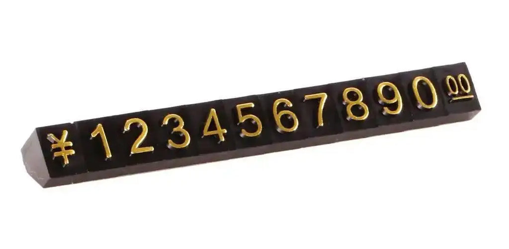 10pcs 9x6mm Adjustable Dollars Number Stand Watch Labels Cube Price Tags
