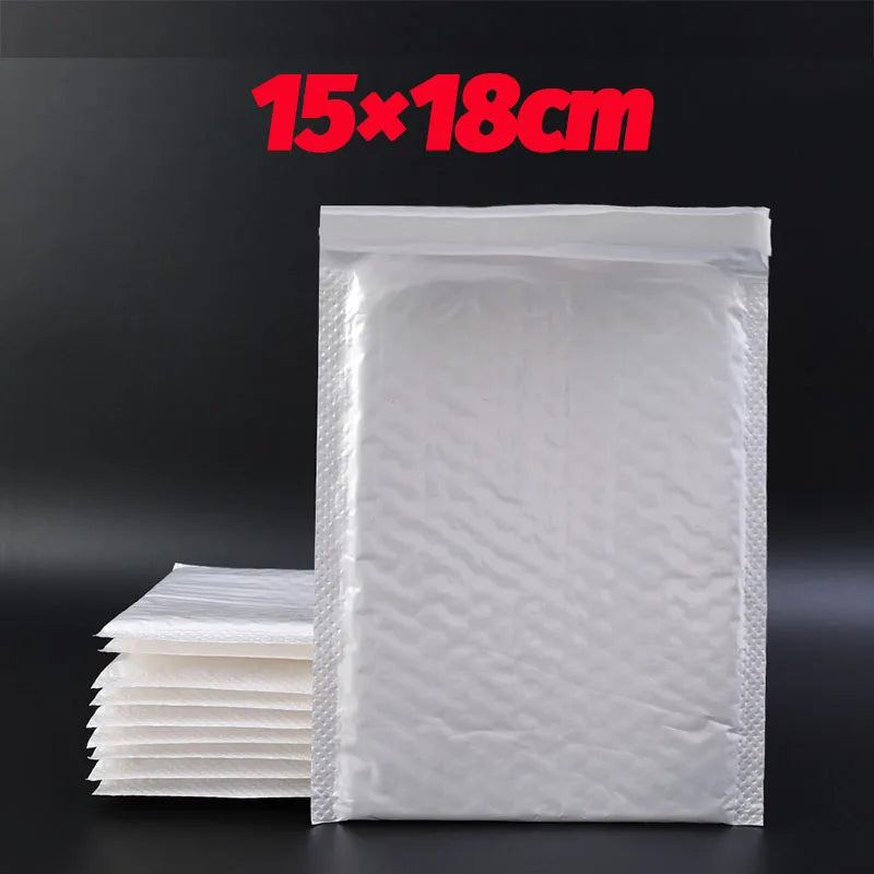 10-100Pcs Multi-size White Bubble Envelopes Bag Thicken Waterproof Light Self Seal Shipping Bag Bubble Padding Storage Organizer