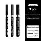 1-6pcs Chrome Pen Marker Mirror Waterproof DIY Reflective Paint Repair for Rock Ceramic Glass Metallic Gold/Silver 0.8/1/2mm Nib