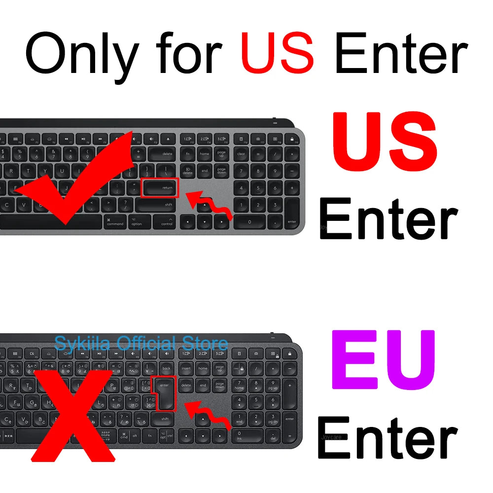 Keyboard Cover for Logitech MX KEYS S Mechanical Plus for Mac for Logi Protective Protector Skin Clear Silicone Case Accessories