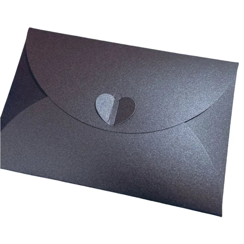 20pcs Colored pearlescent Envelope Thick Cardboard Small Foldable DIY Paper Envelopes Self Locking Buckle Letter Gift Card Cover