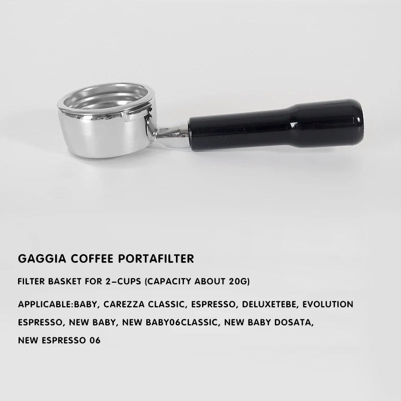 Coffee Portafilter 58mm Bottomless Filter Holder For Gaggia Classic Solid Wood Handle Barista Tools Espresso Machine Accessories
