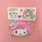 Sanrios Mini Pill Box Anime Figures Hellokitty Portable Pill Case Medication Organizer Cute Mymelody Cartoon Daily Dose Box Gift