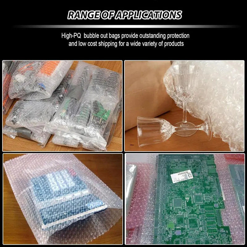 20-100pcs 15x20cm Bubble Mailers Plastic Wrap Envelope White Packing Bags Clear Shockproof Shipping Packaging Bag Film Wholesale
