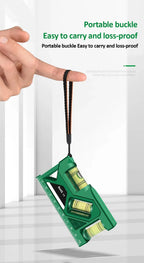 Mini Level Gauge High-precision Horizontal Vertical Measure Metric Ruler Protractor Home Portable Magnetic Pocket Level Gauge