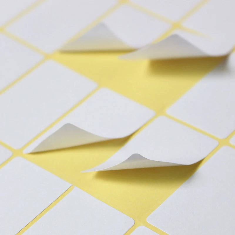 15Sheets Multifunction Labels Stickers Self Adhesive Sticky Package Label White Blank Tag Stickers Office School Supplies
