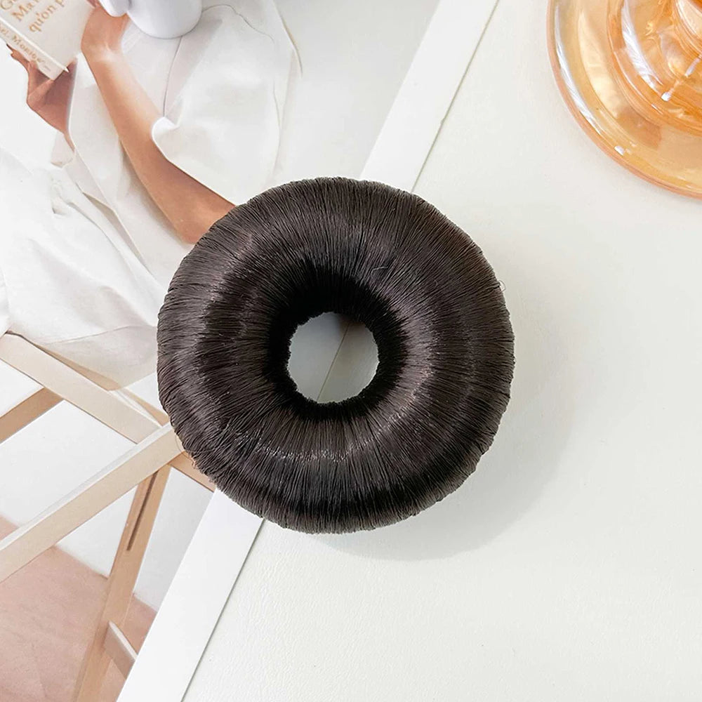 Rubber Band Made Of Hair Rope Simulation Wig Head Rope Fashion Wig Hair Ring Straight Hair Tie Ponytail Elastic Hair Accessories