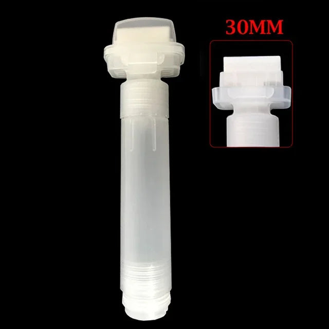High-capacity 15MM 30MM 50MM Plastic Empty Pen Rod Barrels Tube for Graffiti Pens Liquid Chalk Markers Paint Pen Accessories