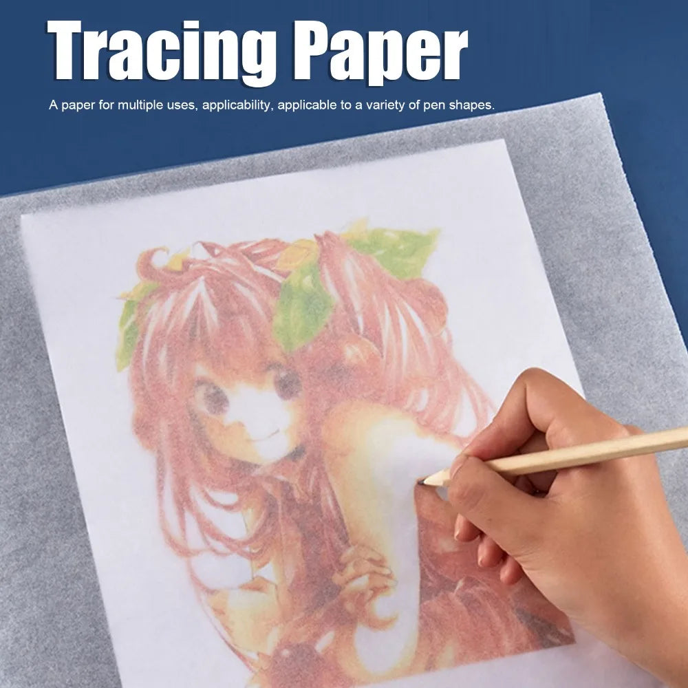 White Tracing Paper Roll 23m Light Permeable Transparency Pattern Paper Smooth Drafting Paper Draft Design Work