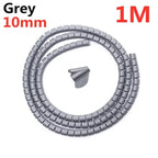 Cable Tube Sleeve Flexible Cord Bundler Wire Wrap Cable Management System Desk Wire Organizer for Office Home TV PC Computer