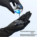 100/50/20PCS Black Nitrile Gloves Latex & Powder Free for Tattooing Manicures Salon Cleaning Disposable Food Working Latex Glove
