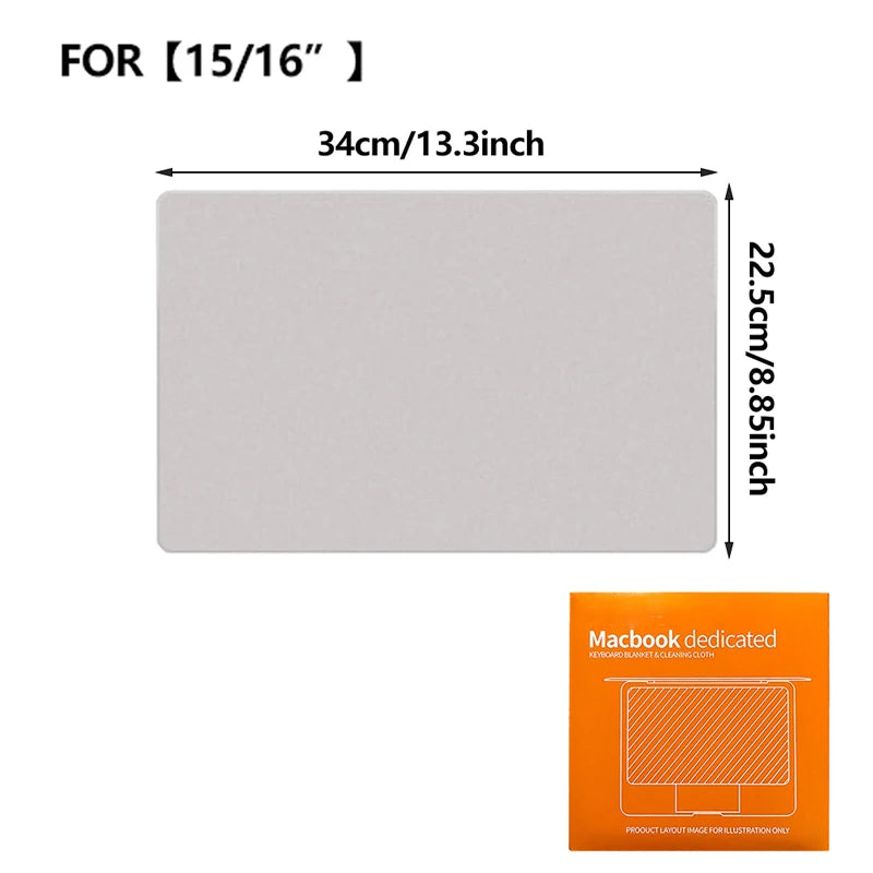 Microfiber Cleaning Cloth for Macbook Pro 13 15 16 Inch Keyboard Cleaners Dustproof Blanket Cover Laptop Screen Protectors