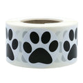 500Pcs Round Dog Paw Print Thank You Label Stickers Used for Shipping and Mailing Box Seal Labels Decorative Gifts Stickers