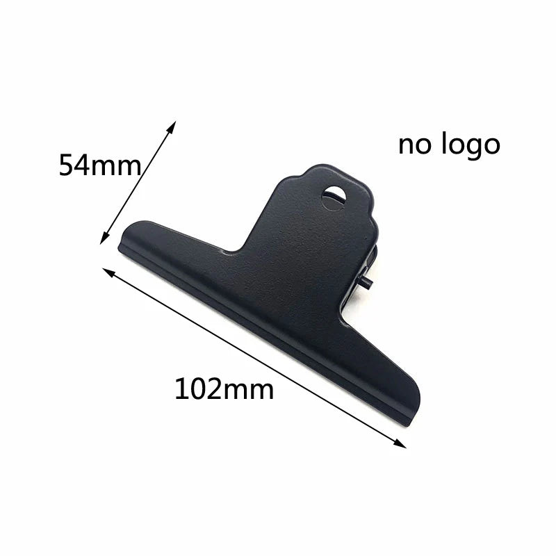 Retro Metal Wide Binder Clip Big Black Gold Binder Paper Clips Metal Hinge Clip Clamps for Crafts Photos Office School Supplies
