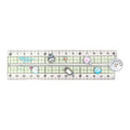 Clear Folding Ruler High Aesthetic Shatterproof Flexible and Portable for School Office Home Use Lightweight Measuring Tools