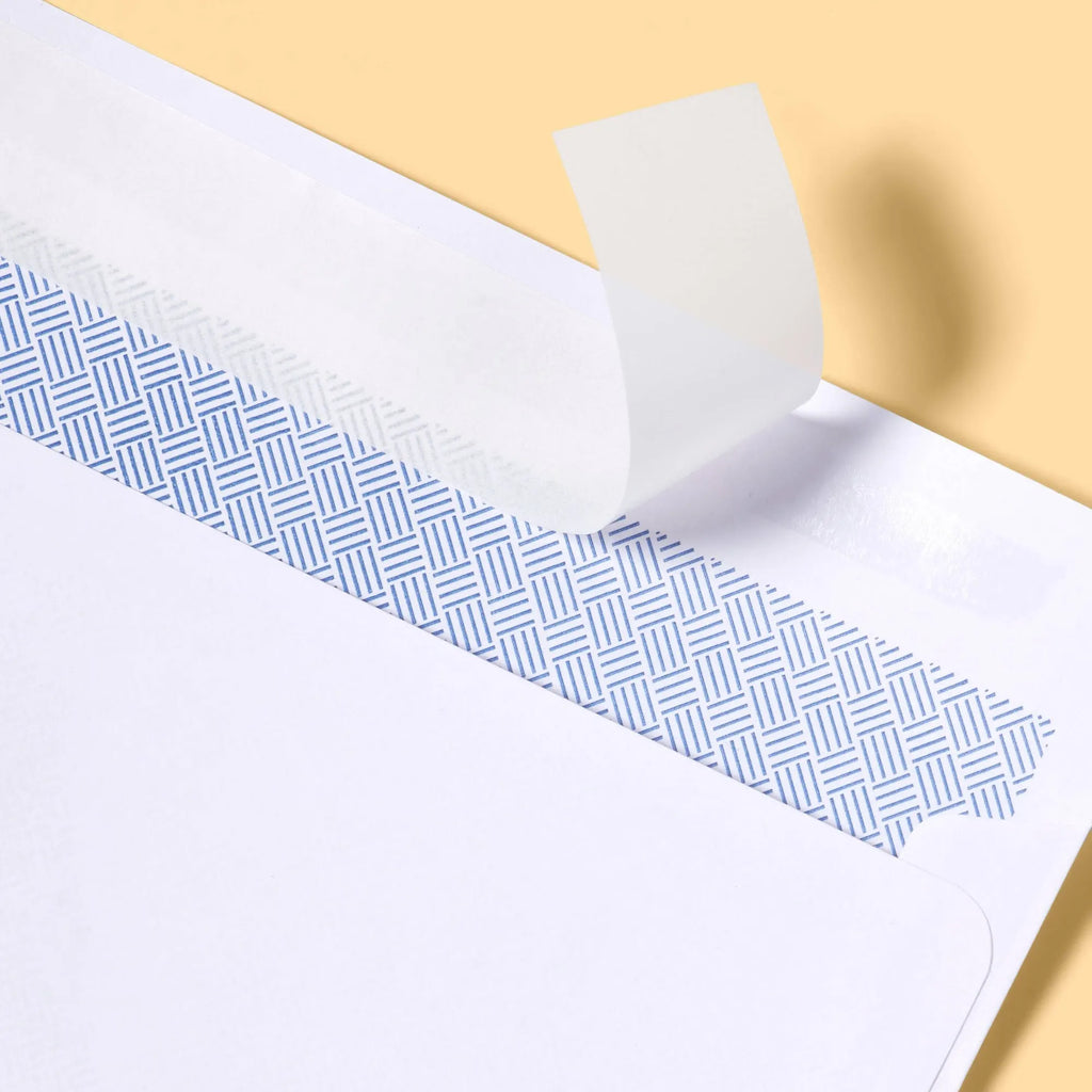 45ct 4"x9.5" Press and Seal Security Envelopes White: Self-Seal Mailing, Business, Letter, Size 10