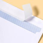 45ct 4"x9.5" Press and Seal Security Envelopes White: Self-Seal Mailing, Business, Letter, Size 10