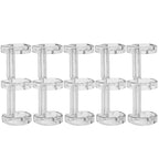Removable Binder Book Binding Rings Plastic Book Rings Clear Folder Binder Clips Scrapbook Binding Button School Loose Leaf Clip