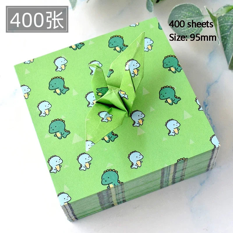 400Sheets Origami Paper Craft Folding Lucky Wish Paper Crane Craft Double Sided Folding Lucky Wish Paper DIY Color Scrapbooking
