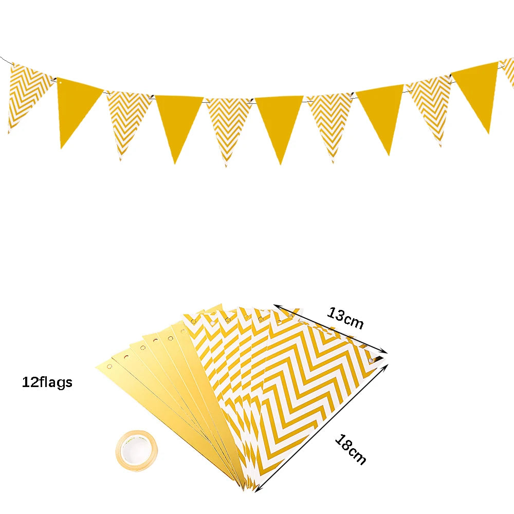 Gold Party Disposable Tableware Set Paper Plates Cups Napkins for Birthday Wedding Bachelorette Party Decoration Baby Shower