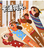 Cartoon Strip Puppy Magnetic Bookmark Ruler Student Cute High-value Bendable Ruler Special-shaped Magnetic Ruler