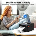 Bluetooth Thermal Label Printer,4X6 Shipping Label Printer for Shipping Packages,Support Windows/Mac/iOS/Android