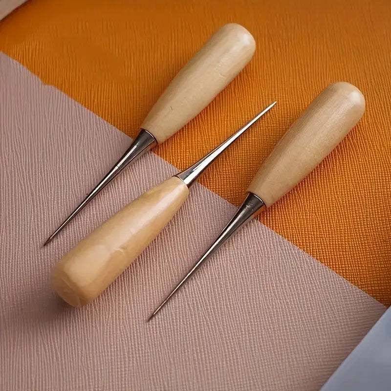Heavy-Duty Handheld Hole Punch for Leather, Wood, Fabric. Professional Precision Tool with Ergonomic Grip for Craftsmen