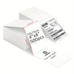 4x6 Inch Direct Thermal Labels Printer Paper 100x150mm Fan-Fold Labels Shipping Supplies Waterproof for D100 D200 Printer