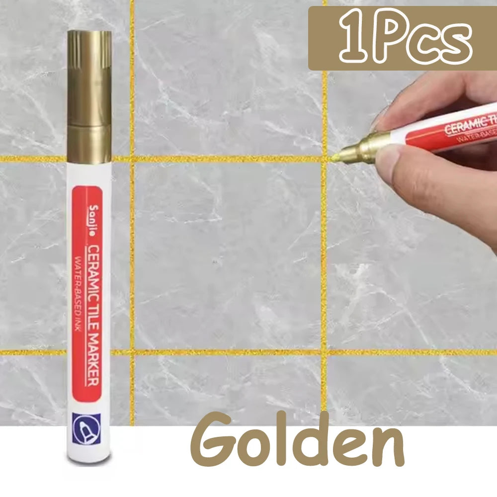 1-10Pcs 10 Colors Waterproof Tile Floor Marker Pen Wall Grout Pen for Kitchen Bathroom Ceramic Seam Paint Gap Repair Tools