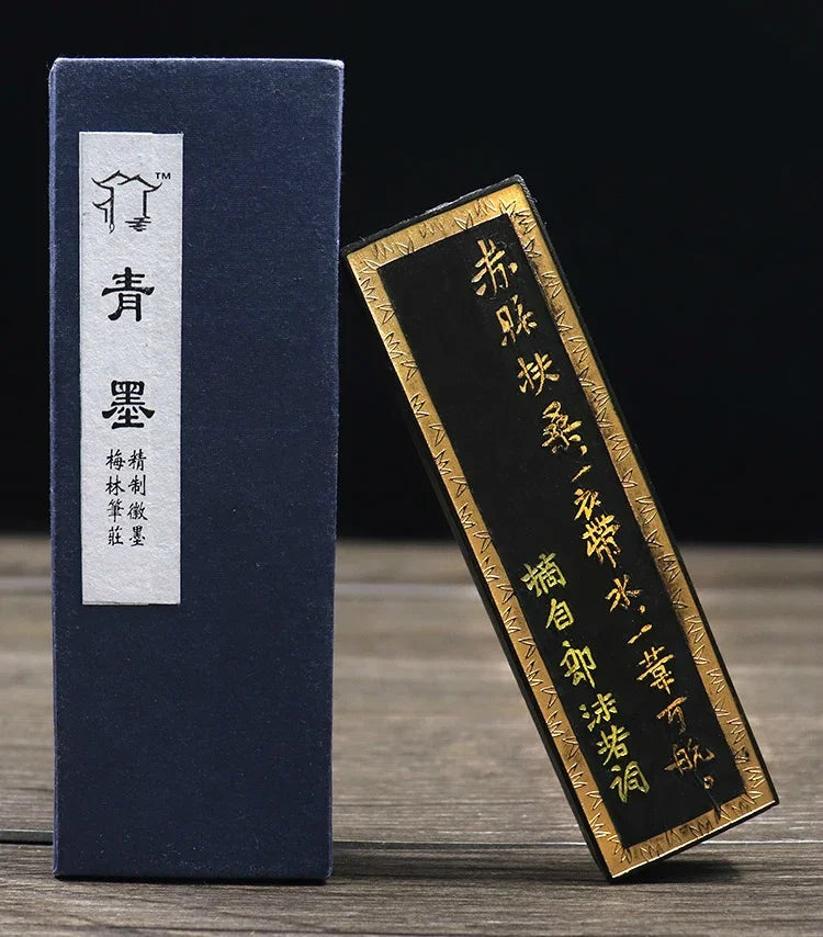 Original Chinese Painting Calligraphy Ink Stick Natural Pure Pine Soot Ink Block Grinding Ink Calligraphy Ink Bar Sumi Inkstick