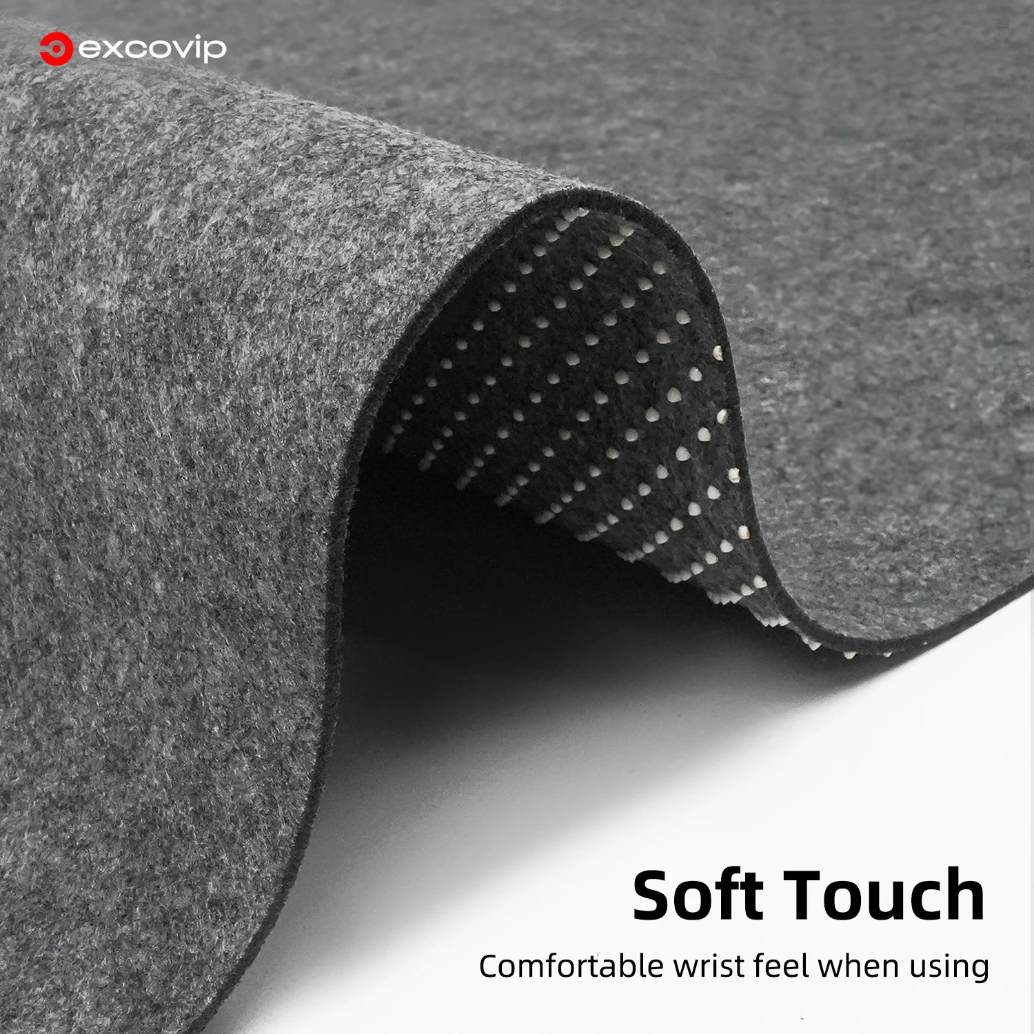 EXCO Felt Desk Mat Large Mouse Keyboard Pad Computer Desktop Protector Non-Slip Base for Office Home Durable Washable