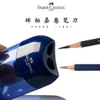 1pc Faber Castell Pencil Dual Single Hole Sharpener Cute Stationery Easy and Tidy Sharpening for Standard and Jumbo Pencils