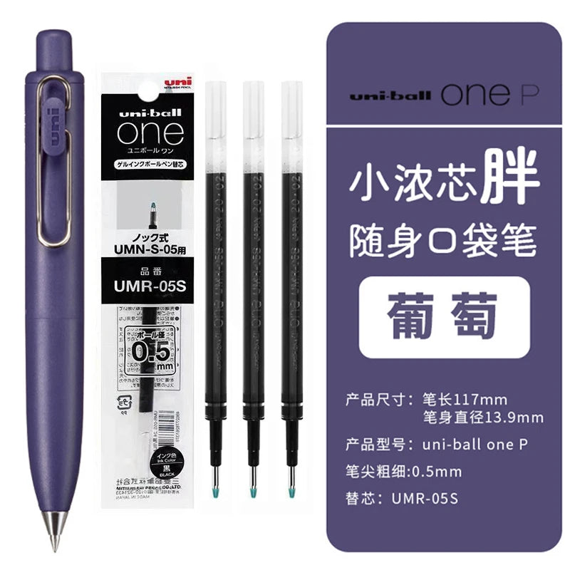 Uni Uniball One P 1pcs Gel Pen Japan Original New Stationery UMN-SP 0.5 Mini Pocket Pen Cute Portable Writing,Record Neutral Pen