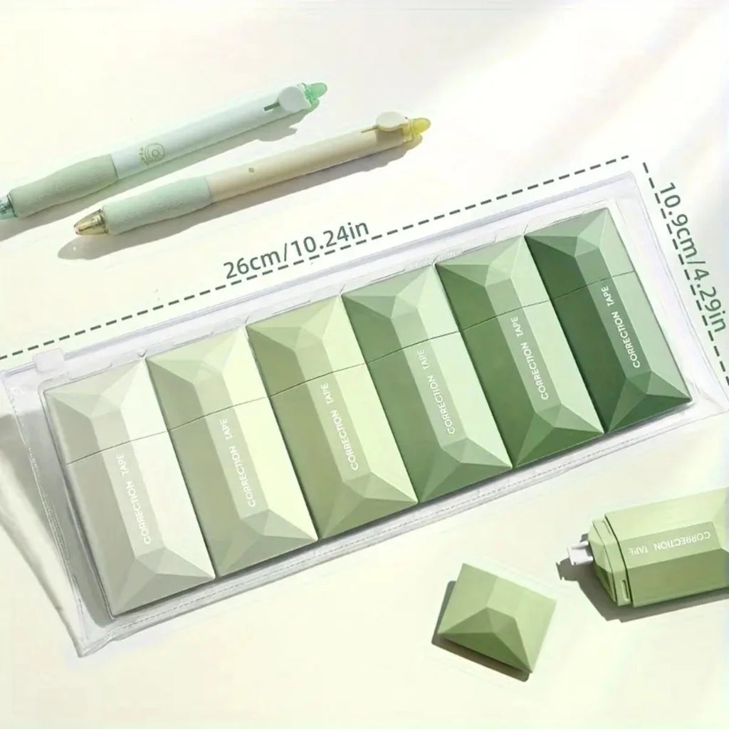 Tapes Supplies Correction Tools Kids 6Pcs School Tape Tipex Study White-out Writing Whiteout Portable Stuff Students