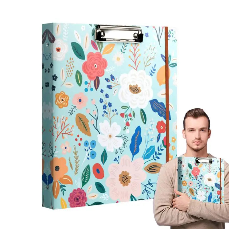 3 Ring Binder Portable 3Ring View Binder Non-Stick File Folders Letter Size Refillable Office Supplies with Divider School