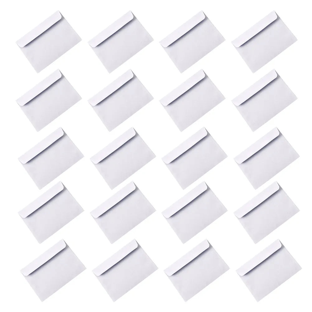 100Pcs Security Pattern Business Envelopes White Self-Sealing Privacy Protection Office Document Mailers Letter Size Mailing