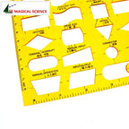 Flowchart Drawing Template K plastic Flexible Professional network flow chart symbols ruler for students JSH4351