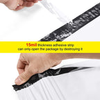 100Pcs White Poly Mailers Self-Sealing Shipping Bags Waterproof Packaging Envelopes Tear-Proof Courier Bags for Small Business